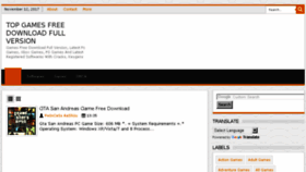 What Top-gamezz.blogspot.com website looked like in 2018 (5 years ago)