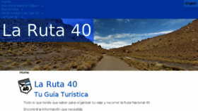 What Turismoruta40.com.ar website looked like in 2018 (5 years ago)