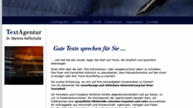 What Textagentur-hoffschulte.de website looked like in 2018 (5 years ago)