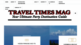 What Traveltimes-mag.com website looked like in 2018 (6 years ago)