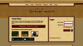 What Tribalwars.works website looked like in 2018 (5 years ago)