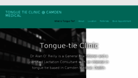 What Tonguetieclinic.ie website looked like in 2018 (6 years ago)
