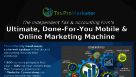 What Taxmarketingmachine.com website looked like in 2018 (5 years ago)