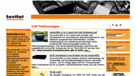 What Tevitel.de website looked like in 2018 (5 years ago)