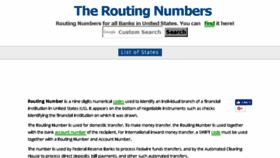 What Theroutingnumber.com website looked like in 2018 (5 years ago)