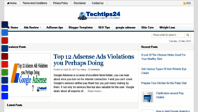 What Techtips24.com website looked like in 2018 (5 years ago)