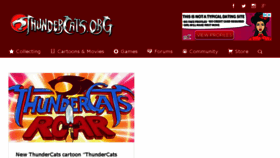What Thundercatslair.org website looked like in 2018 (5 years ago)