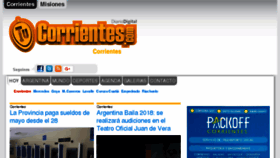 What Tucorrientes.com website looked like in 2018 (5 years ago)