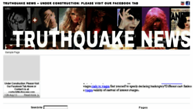 What Truthquake.com website looked like in 2018 (5 years ago)