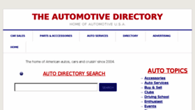 What Theautomotivedirectory.com website looked like in 2018 (5 years ago)