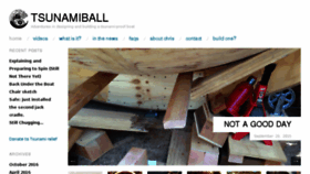 What Tsunamiball.com website looked like in 2018 (7 years ago)