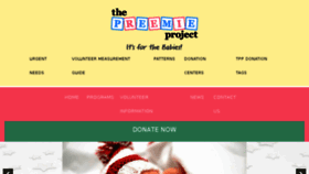 What Thepreemieproject.com website looked like in 2018 (5 years ago)