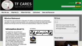 What Tfcares.org website looked like in 2018 (5 years ago)
