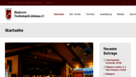 What Trachtenkapelle-lichtenau.de website looked like in 2018 (5 years ago)