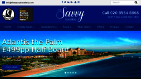 What Thesavvytravellers.com website looked like in 2018 (5 years ago)
