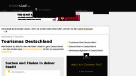 What Tourismus.meinestadt.de website looked like in 2018 (5 years ago)