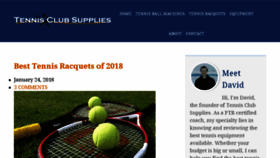 What Tennisclubsupplies.com website looked like in 2018 (5 years ago)