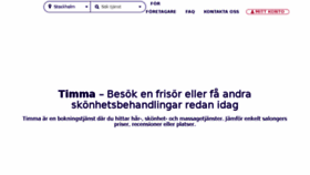 What Timma.se website looked like in 2018 (5 years ago)