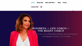 What Theboostcoach.com website looked like in 2018 (5 years ago)
