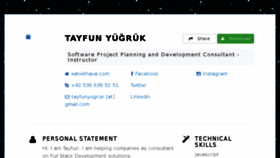 What Tayfunyugruk.com website looked like in 2018 (5 years ago)