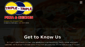 What Tripletriplepizza.com website looked like in 2018 (5 years ago)