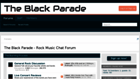 What Theblackparade.net website looked like in 2018 (5 years ago)