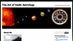What Theartofvedicastrology.com website looked like in 2018 (5 years ago)