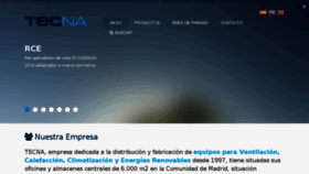 What Tecna.es website looked like in 2018 (6 years ago)