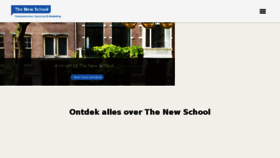 What Thenewschool.nl website looked like in 2018 (7 years ago)