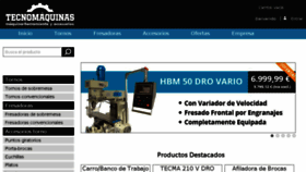 What Tecnomaquinas.es website looked like in 2018 (5 years ago)