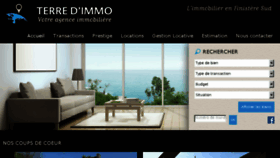 What Terredimmo.fr website looked like in 2018 (5 years ago)
