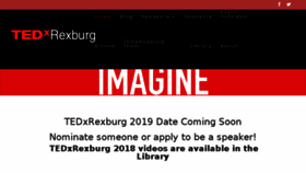 What Tedxrexburg.com website looked like in 2018 (5 years ago)