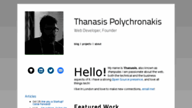 What Thanpol.as website looked like in 2018 (5 years ago)