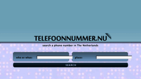 What Telefoonnummer.nu website looked like in 2018 (5 years ago)