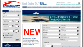 What Travelclub.com.au website looked like in 2018 (5 years ago)