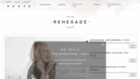 What Thisrenegadelove.com website looked like in 2018 (5 years ago)