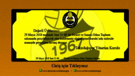 What Tekirdagspor.org.tr website looked like in 2018 (5 years ago)
