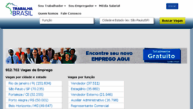 What Trabalhabrasil.com.br website looked like in 2018 (5 years ago)