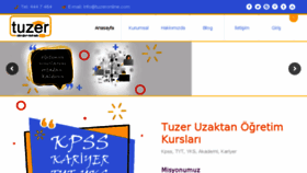 What Tuzeronline.com website looked like in 2018 (5 years ago)