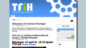 What Tfih.se website looked like in 2018 (5 years ago)