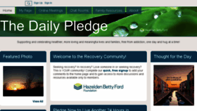 What Thedailypledge.org website looked like in 2018 (5 years ago)