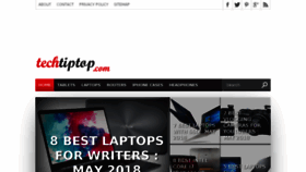 What Techtiptop.com website looked like in 2018 (5 years ago)