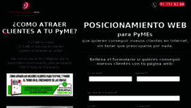 What Tuposicionamientoweb.net website looked like in 2018 (5 years ago)