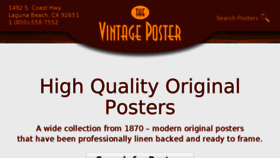What Thevintageposter.com website looked like in 2018 (5 years ago)