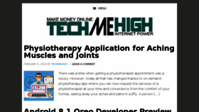What Techmehigh.com website looked like in 2018 (5 years ago)