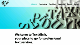 What Textklinik.com website looked like in 2018 (5 years ago)