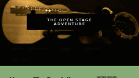 What Theopenstageadventure.ca website looked like in 2018 (5 years ago)