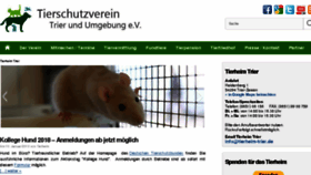 What Tierheimtrier.de website looked like in 2018 (6 years ago)