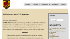 What Tsv-apensen.de website looked like in 2018 (5 years ago)