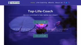 What Top-life-coach.com website looked like in 2018 (5 years ago)